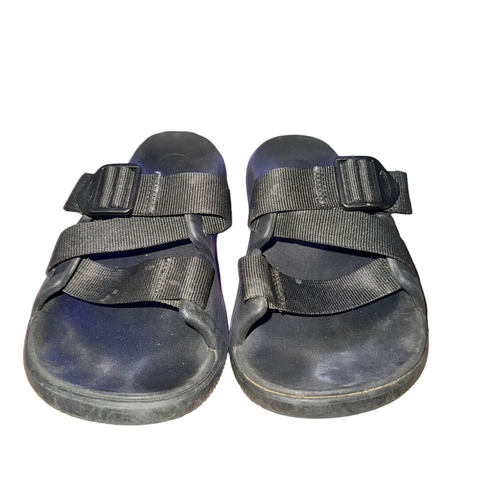 Chaco Chillos Slide Women's Size 7 Black Adjustable Strap Sandals Slip On Shoes